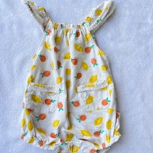 EGG New York Lemons/Oranges Romper 6 Months
